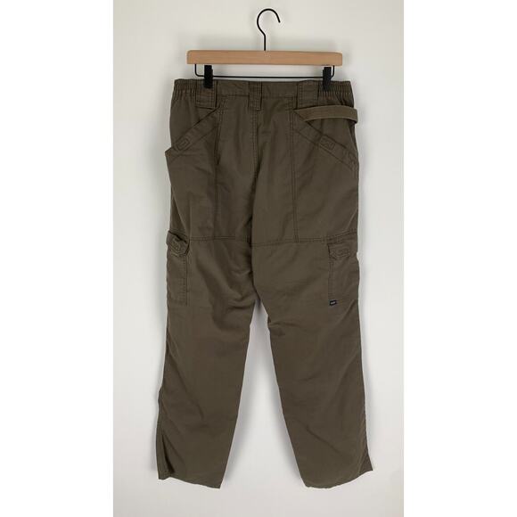 5.11 Tactical Series Men's Cargo Pants Elastic Waist Tundra Green Size 36/36 - Picture 2 of 8